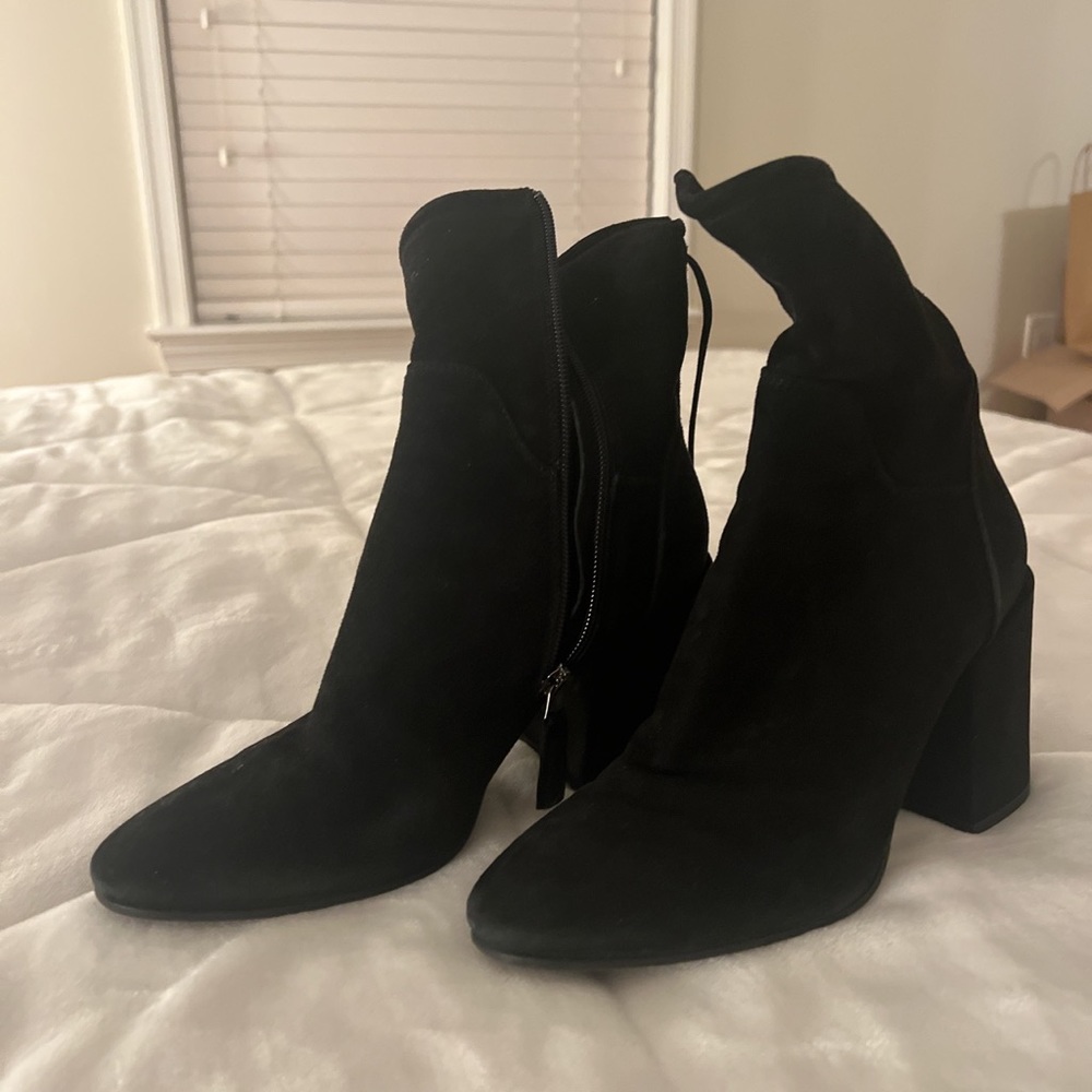 Aquatalia Pointed Toe Boots with ties on the back